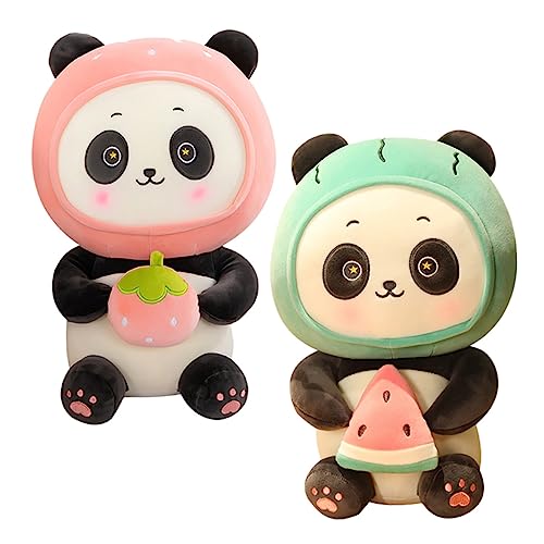 Abaodam Realistisches 2-teiliges Plüsch-Panda-Spielzeug-Set Ausgestopfte Puppen Weich Grün Für Das Home Office Abaodam Realistisches 2-teiliges Plüsch-Panda-Spielzeug-Set Ausgestopfte Puppen Weich Grün Für Das Home Office von Abaodam