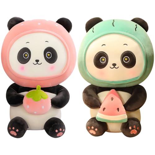Abaodam 2St Panda-Puppe Kuscheltier für Panda Plush doll Funny doll geburtstagsmitgebsl Plüsch-Panda-Puppe Plüschspielzeug Sofa-Verzierung PP Baumwolle von Abaodam