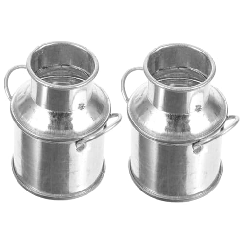 Abaodam 2 Stücke Miniatur Metall Eimer Mini Eimer Winzige Krüge Miniatur Ornament Set Abaodam 2 Stücke Miniatur Metall Eimer Mini Eimer Winzige Krüge Miniatur Ornament Set von Abaodam