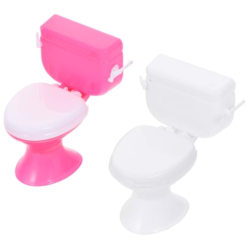 Abaodam 2St Puppentoilette kindertoilette Dollhouse Badezimmer -Klo Mini-Klo Kinderzimmer- Kinderspielzeug aus Plastik Lernspielzeug für Hausspielzeug Weiß Abaodam 2St Puppentoilette kindertoilette Dollhouse Badezimmer -Klo Mini-Klo Kinderzimmer- Kinderspielzeug aus Plastik Lernspielzeug für Hausspielzeug Weiß von Abaodam