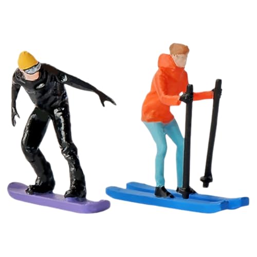 Abaodam Erstellen Sie Eine Mini-skiwelt Im Maßstab 1:64 Handbemalte Menschenfiguren Diorama-Dekorationen von Abaodam