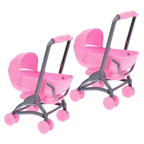 Abaodam Realistisches Mini-babypuppen-Kinderwagen-Spielzeug Für Kleinkinder 2-teiliges Puppenwagen-Set Mit Möbeln Puppenhaus- Abaodam Realistisches Mini-babypuppen-Kinderwagen-Spielzeug Für Kleinkinder 2-teiliges Puppenwagen-Set Mit Möbeln Puppenhaus- von Abaodam