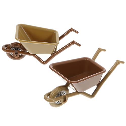 Abaodam 2St Warenkorb-Modell Wagen Traktorspielzeug Bausatz Mini-Koffer- Auto Rad wohnungsdeko wohnraumdeko Miniature car Models gartenaccessoires Miniaturen Mini-Landschaft Abs von Abaodam