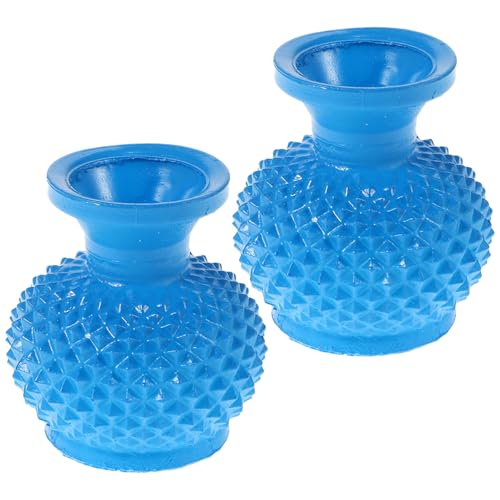 Abaodam 2St Zubehör für Puppenhäuser für kinderspielzeug miniaturvase Kleine Blumenvase Mini-Töpfe Mini-Möbel Miniatur-Vasenverzierungen Szene-Modell-Schmuck Harz Blue von Abaodam