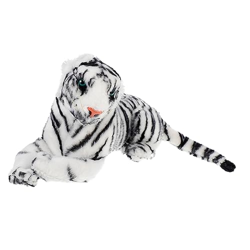 Abaodam 2St ausgestopftes Tierspielzeug Hand Kuscheltiere für Mädchen Geschenke für Kinder kindergeschenke Plüschtier Mädchenspielzeug Tigerpuppe mit Tieren gefüllte Puppen Luxus Weiß von Abaodam