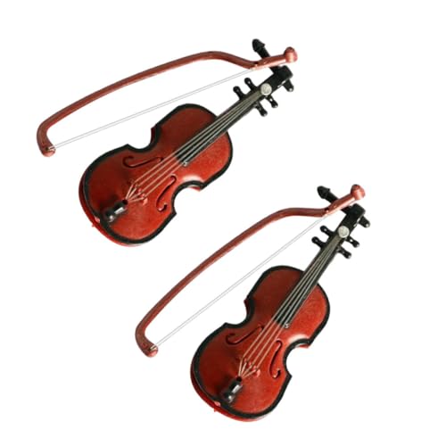 Abaodam Mini-geigenmodell Desktop-Dekoration 2 Stück Kinderspielzeug Geige Handgefertigt Musikinstrument Modell Kreativität Zufälliger Stil Abaodam Mini-geigenmodell Desktop-Dekoration 2 Stück Kinderspielzeug Geige Handgefertigt Musikinstrument Modell Kreativität Zufälliger Stil von Abaodam