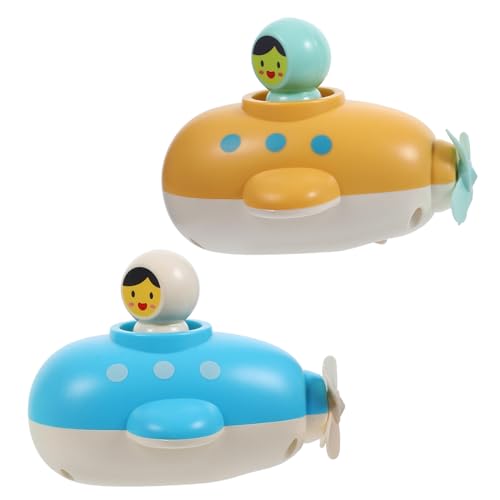 Abaodam 2Stücke Aufziehbares Badewannenspielzeug für Teiliges mit Lustigen Cartoon Booten Badespielzeug für Kleinkinder Jahre Schwimmend und Sicher für Einsatz von Abaodam