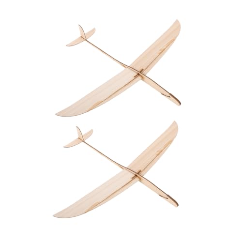 Abaodam 2stücke Holz-Segelflugzeug-Spielzeug DIY-handwerksmodell Bemalbares Segelflugzeug Aus Zum Zusammenbauen Und Ausmalen Outdoor-Spielzeug Für Junge Mädchen Ab Jahren von Abaodam