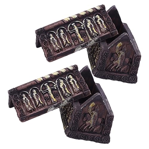 Abaodam 2stücke Halloween Miniatur-Koffer Ornamente Aus Resin Gruselige Dekoration Für Halloween-Partys Puppenhäuser Und Aquarien Für Schaurige Deko-Ideen Abaodam 2stücke Halloween Miniatur-Koffer Ornamente Aus Resin Gruselige Dekoration Für Halloween-Partys Puppenhäuser Und Aquarien Für Schaurige Deko-Ideen von Abaodam