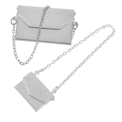 Abaodam 2Stücke Einkaufstasche aus Dekoration für Puppenhaus Praktische und Langlebige Mini Taschen für Realistische Mini Szenen Silberne Accessoires für Puppen Abaodam 2Stücke Einkaufstasche aus Dekoration für Puppenhaus Praktische und Langlebige Mini Taschen für Realistische Mini Szenen Silberne Accessoires für Puppen von Abaodam