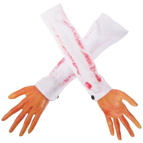 Abaodam 2Stücke Gruselige Fake Blood Armhände Realistische Halloween Requisiten Für Schreckliche Partys Lebensechte Kunstbluthände Zur Dekoration Für Streiche Abaodam 2Stücke Gruselige Fake Blood Armhände Realistische Halloween Requisiten Für Schreckliche Partys Lebensechte Kunstbluthände Zur Dekoration Für Streiche von Abaodam