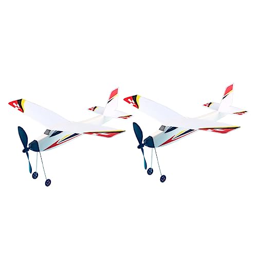 Abaodam 2 Stück Flugzeugspielzeug für Kinder Gummiband Outdoor Segelflugzeug Modell Pädagogisches Spielzeug Lernspielzeug für Jungen und Mädchen Abaodam 2 Stück Flugzeugspielzeug für Kinder Gummiband Outdoor Segelflugzeug Modell Pädagogisches Spielzeug Lernspielzeug für Jungen und Mädchen von Abaodam