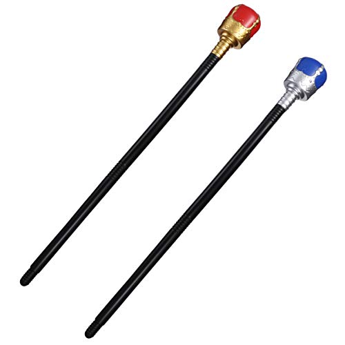 Abaodam 2Stücke Halloween Königszepter für Cosplay und Partys Rotes und Blaues Zauberstab für Halloween Dekoration und Bühnenauftritte Langlebiges Kunststoffmaterial Passend Abaodam 2Stücke Halloween Königszepter für Cosplay und Partys Rotes und Blaues Zauberstab für Halloween Dekoration und Bühnenauftritte Langlebiges Kunststoffmaterial Passend von Abaodam