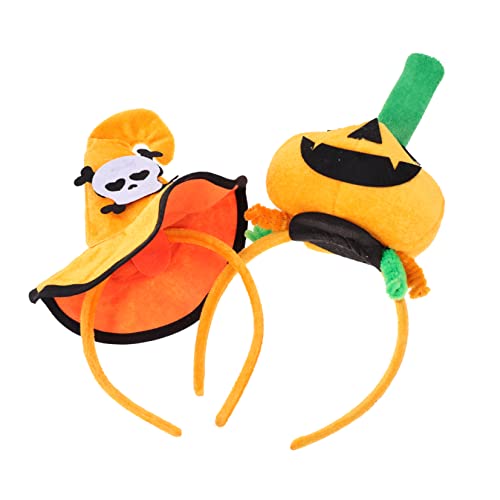 Abaodam 2Stücke Halloween Kürbis Stirnbänder Haarschmuck für Halloween Party Umweltfreundliches Material Langlebige Haardekoration Kostümzubehör für Karneval und Feiern von Abaodam