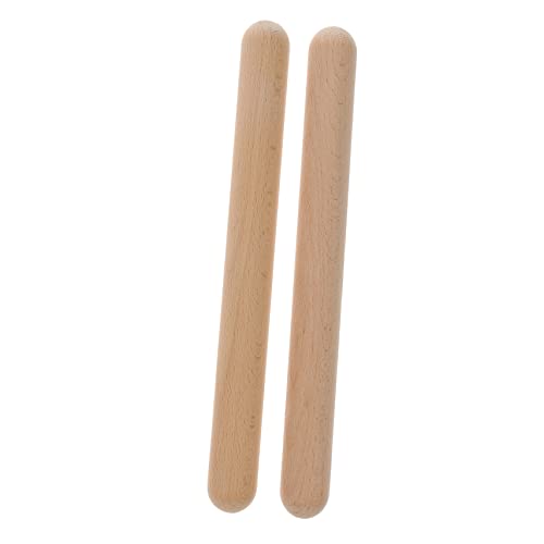 Abaodam 2Stücke Holzrhythmusstöcke Für Musikalische Sticks Zur Frühförderung Langlebig Und Sicher Instrument Für Kreatives Und Rhythmusübungen Der Vorschule von Abaodam