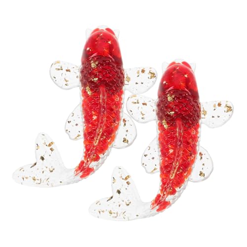 Abaodam 2Stücke Koi Fisch Kristall Figuren Handgefertigte Glücksstatuen für Büro und Wohnraumdekoration Realistische Aquariumdekoration aus Robustem Kristall Abaodam 2Stücke Koi Fisch Kristall Figuren Handgefertigte Glücksstatuen für Büro und Wohnraumdekoration Realistische Aquariumdekoration aus Robustem Kristall von Abaodam