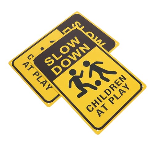 Abaodam 2Stücke Langsame Beim Sicherheitsschild aus Auffällige Farben für Nachbarschaften und Straßen Effektiver Schutz für Spielende Abaodam 2Stücke Langsame Beim Sicherheitsschild aus Auffällige Farben für Nachbarschaften und Straßen Effektiver Schutz für Spielende von Abaodam