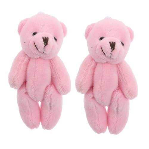 Abaodam 2Stücke Mini Plüschbären für Puppenhaus Kuscheltiere für DIY Projekte und Sammlungen Perfektes Zubehör für Miniatur Szenen von Abaodam
