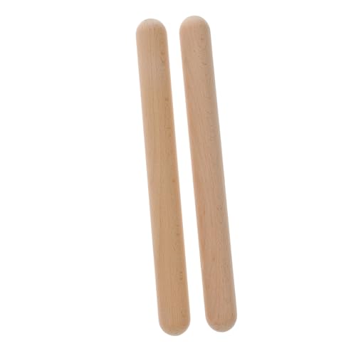 Abaodam 2Stücke Musikalische Rhythmusstäbe aus Hartholz für Umweltfreundliche Percussion Instrumente zur des Musikalischen Verständnisses Rhythmusfähigkeiten von Abaodam