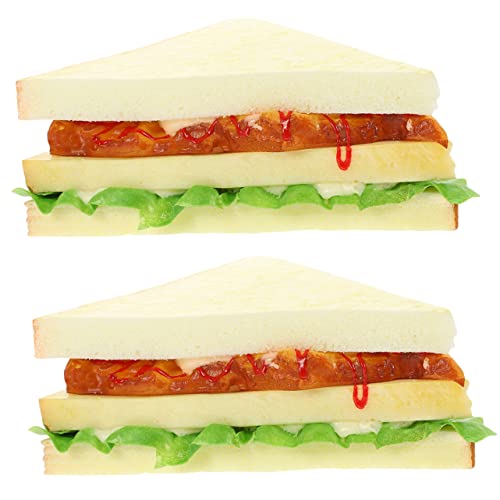 Abaodam 2Stücke Realistische PU Sandwich Modelle Dekorative Fotografie Requisiten für Küchen Bäckereien und Partys Simulierte Lebensmittel für Effektive Displays Abaodam 2Stücke Realistische PU Sandwich Modelle Dekorative Fotografie Requisiten für Küchen Bäckereien und Partys Simulierte Lebensmittel für Effektive Displays von Abaodam