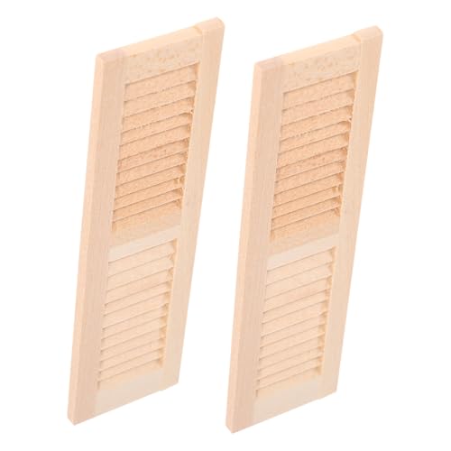 Abaodam 2Stücke Kleiner Holz Fensterläden für Puppenhausmöbel Dekorative Shutter Zubehör für Schreibtisch und Kleiner Haus Abaodam 2Stücke Kleiner Holz Fensterläden für Puppenhausmöbel Dekorative Shutter Zubehör für Schreibtisch und Kleiner Haus von Abaodam
