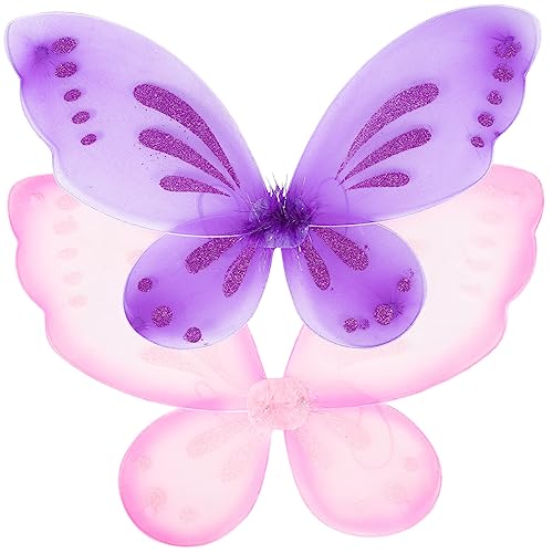 Abaodam 2stücke Schmetterlingsflügel Kostüm Zubehör Für Mädchen Tief Für Feen-Cosplay Und Rollenspiele Und Hautfreundlich Abaodam 2stücke Schmetterlingsflügel Kostüm Zubehör Für Mädchen Tief Für Feen-Cosplay Und Rollenspiele Und Hautfreundlich von Abaodam