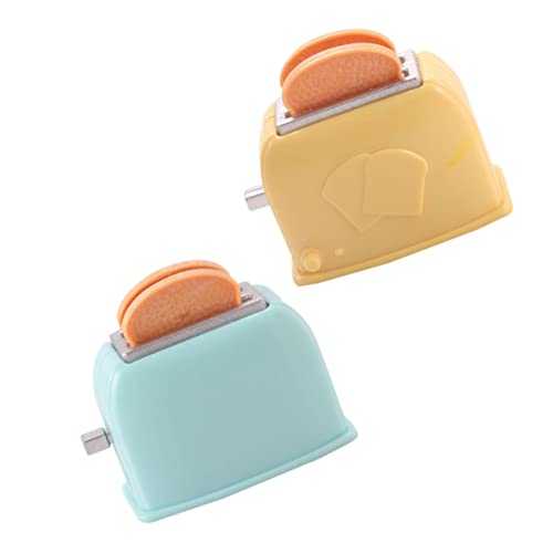 Abaodam 2Stücke Toaster Blaue Gelbe Mini Brotmaschine Für Kinderküche Realistische Deko Für Mini Rollenspiele Hochwertige Verarbeitung Abaodam 2Stücke Toaster Blaue Gelbe Mini Brotmaschine Für Kinderküche Realistische Deko Für Mini Rollenspiele Hochwertige Verarbeitung von Abaodam