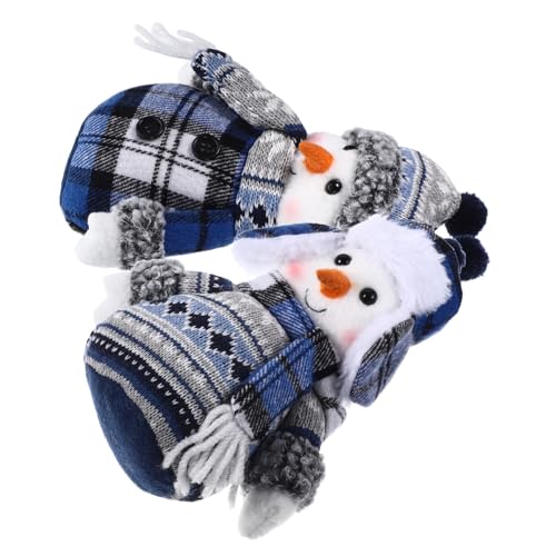 Abaodam 2stücke Weihnachts- Dekoration Niedliche Ski- Figuren Für Festliche Tischdeko Und Weihnachtsfeiern Für Weihnachtszeit von Abaodam