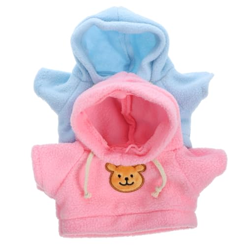 Abaodam 2stücke Wiederverwendbare Puppenkleidung Für Kuscheltiere Süße Outfits Für Bären Waschbare Stoffkleidung Für Spielen Und Dekorieren von Abaodam