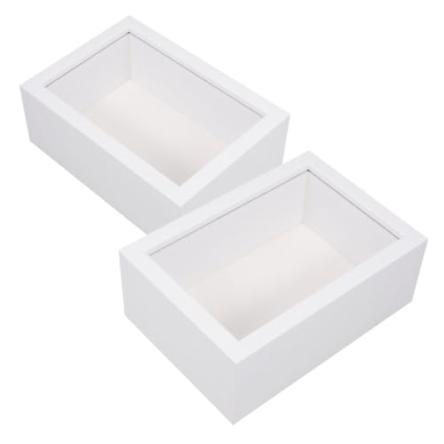 Abaodam 2er-box Fotorahmen Anzeigen Trockenblume Holzhülle Muster Schautafel Rustikaler Präsentationsrahmen Getrockneter Blumenrahmen Trockenblumenvitrine Weiß Hölzern Abaodam 2er-box Fotorahmen Anzeigen Trockenblume Holzhülle Muster Schautafel Rustikaler Präsentationsrahmen Getrockneter Blumenrahmen Trockenblumenvitrine Weiß Hölzern von Abaodam