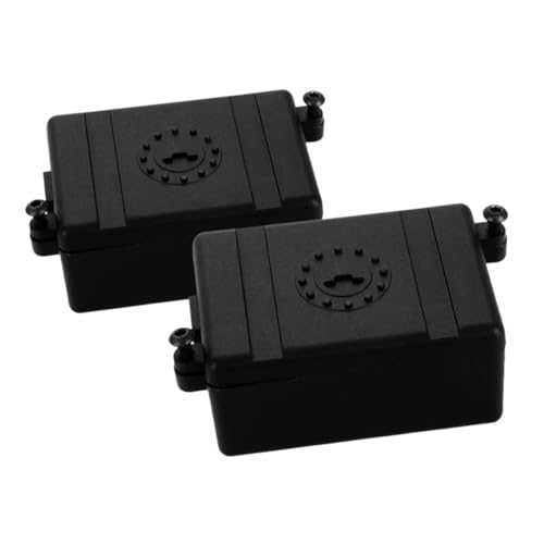 Abaodam 2pcs Elektronische Gerätebox Empfänger Protector Case Transfer Case Zubehör Empfangskoffer Zubehör Empfänger Radio Protector Auto Empfänger Koffer Schwarz Kunststoff von Abaodam