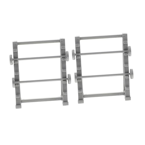 Abaodam 2pcs Miniatur Fitness Ausrüstung Puppenhaus Sportdekoration Mini Langhantel Rack Orament 1/20 Miniatur -fitnessstudio -zimmerzubehör von Abaodam