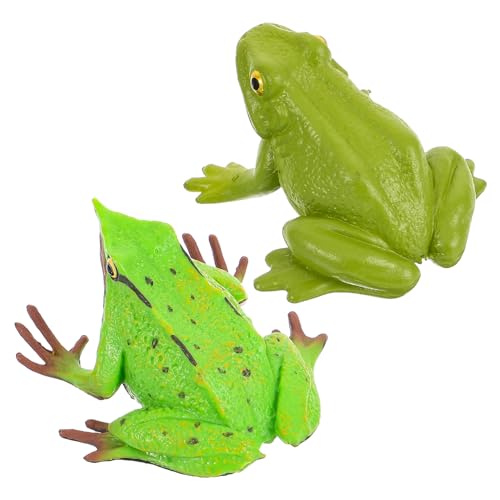 Abaodam 2pcs Simulation Frogs Bildungsmodell Frösche Spielzeuggarten Realistische Frösche Figuren Abaodam 2pcs Simulation Frogs Bildungsmodell Frösche Spielzeuggarten Realistische Frösche Figuren von Abaodam