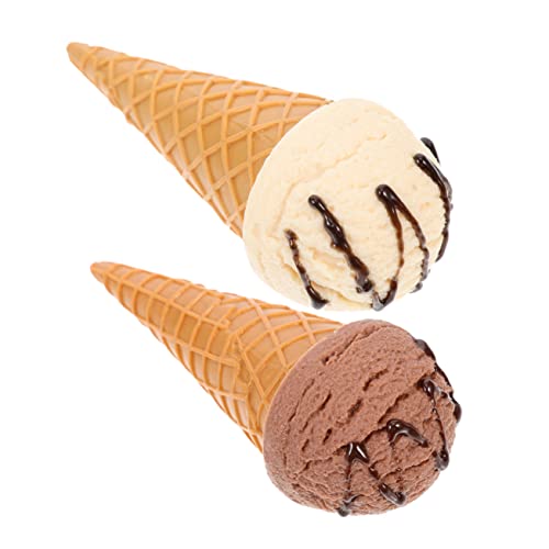Abaodam 2pcs Simulations- Eistütenhalter Creme Eisspielzeug Für Eiswagen Für Zapfen Eisriegelform Eismaschine Eisbecher Gefälschtes Desktop- PVC Abaodam 2pcs Simulations- Eistütenhalter Creme Eisspielzeug Für Eiswagen Für Zapfen Eisriegelform Eismaschine Eisbecher Gefälschtes Desktop- PVC von Abaodam
