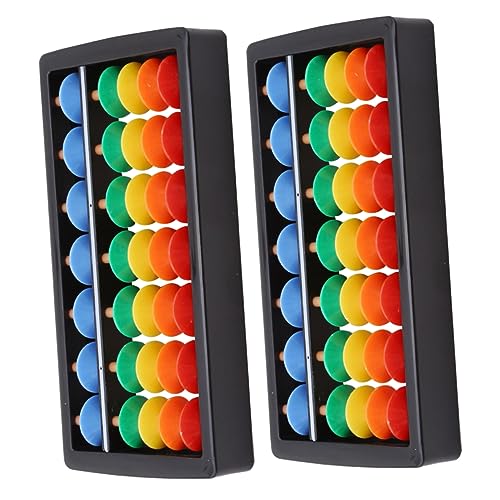 Abaodam 2pcs Kinder Perle Arithmetik Abacus Abs Mathematik Lernen Spielzeug Bunte Regenbogen Abacus von Abaodam