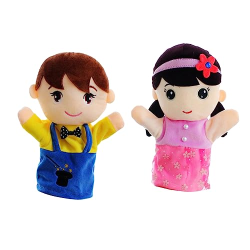 Abaodam 2st Familie Handpuppe Puppen Marionette Junge Handpuppe Plüschhandpuppe Handpuppe Stoff von Abaodam