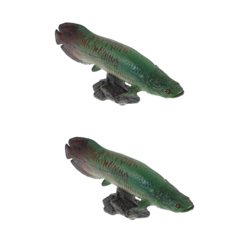 Abaodam 2st Fischmodell Spielzeug Figuren Von Meerestieren Meerestierfiguren Dekorationen Für Aquarien Miniaturfische Aquarium Fischmodelle Spielzeuge Dinosaurier-Fisch Ozean Plastik Kind von Abaodam
