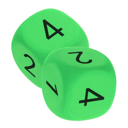 Abaodam Große Für Kinder 2er-Pack Zahlenwürfel Für Das Klassenzimmer Weiche Für Kinder Lernspielspielzeug von Abaodam