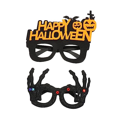 Abaodam 2st Halloween-brille Steampunk- Rote Halloween-schmuck Halloween-requisiten Partydeko Gläser Halloween-cosplay-brille Halloween-dekorationen Filzstoff Abaodam 2st Halloween-brille Steampunk- Rote Halloween-schmuck Halloween-requisiten Partydeko Gläser Halloween-cosplay-brille Halloween-dekorationen Filzstoff von Abaodam