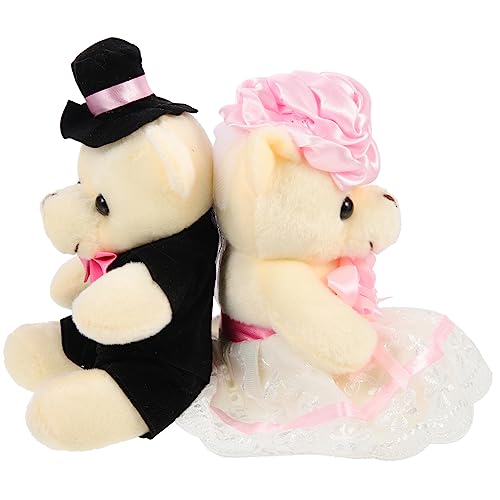 Abaodam 2st Hochzeitsbärenpuppe Plüsch Spielzeugkleidung Ausgestopft Hase Bärenkleidung Tragen Bärenpuppenfigur Bärenspielzeug Neuheit Bärenpuppe Exquisite Bärenpuppe Rosa Pp Baumwolle Abaodam 2st Hochzeitsbärenpuppe Plüsch Spielzeugkleidung Ausgestopft Hase Bärenkleidung Tragen Bärenpuppenfigur Bärenspielzeug Neuheit Bärenpuppe Exquisite Bärenpuppe Rosa Pp Baumwolle von Abaodam