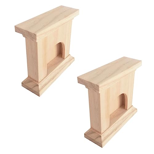 Abaodam Realistische Kaminornamente Aus Massivholz – 2er-Set Mini-kamine Für Puppenhaus- Spielzeug Modellbau Abaodam Realistische Kaminornamente Aus Massivholz – 2er-Set Mini-kamine Für Puppenhaus- Spielzeug Modellbau von Abaodam