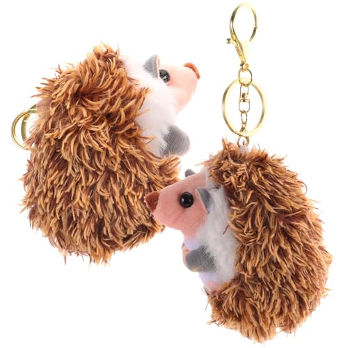 Abaodam 2st Kleiner Igel-anhänger Brosche Plüsch Einziehbar Ringe Hamsterkäfig Igel Schlüsselanhänger Tiere Ausgestopfter Igel Entzückender Schlüsselanhänger Brown Metall Abaodam 2st Kleiner Igel-anhänger Brosche Plüsch Einziehbar Ringe Hamsterkäfig Igel Schlüsselanhänger Tiere Ausgestopfter Igel Entzückender Schlüsselanhänger Brown Metall von Abaodam