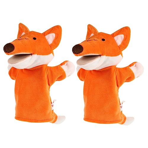 Abaodam 2st Krähe Handpuppe Plüschtier Fuchs Puppen Für Kinder Plüsch Handpuppe Fuchs Stofftier Schlafenszeit Freund Spielzeug Fuchs Fingerpuppen Fuchs Plüschtiere Ganzkörperpuppe von Abaodam