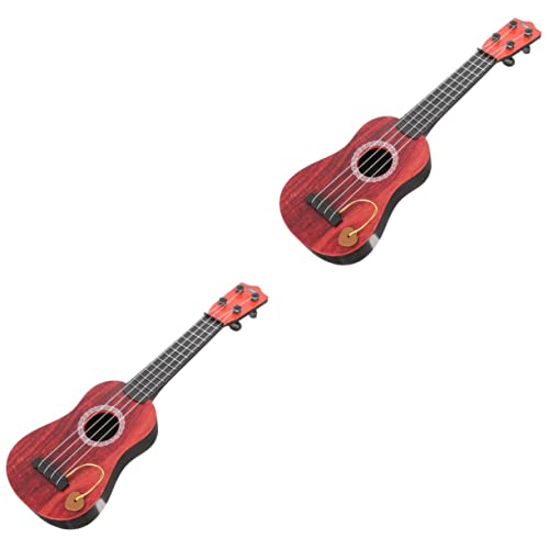 Abaodam 2st Mini-simulations Gitarre Babygitarre Für 1 Jahr Musikinstrumente Für Kinder Ukulele-Gitarre Baby Spielzeug Instrument Für Kinder Baby-Gitarre Weihnachten Abs Kleinkind Geschenk von Abaodam