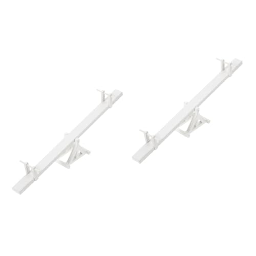 Abaodam 2st Mini-wippe Mini-puppenhaus Kinderspielzeug Mikrospielzeug Wanken Zubehör Autospielzeug Für Kinder Mini-wipp-Handwerk Simulations-wippspielzeug Miniatur-wippe Holz Beige von Abaodam