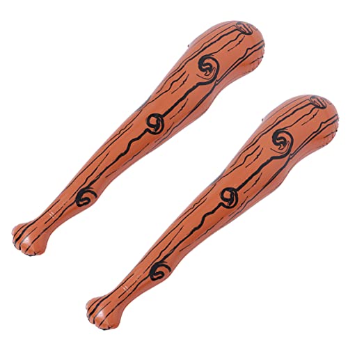 Abaodam 2st PVC-baseballschläger Schlag Blitz Bam Doppelt Sport Fledermäuse Netz Baseball-partygeschenke Anfeuerungsstab Für Aufblasbarer Baseballschläger Konzert-jubelstöcke Brown von Abaodam