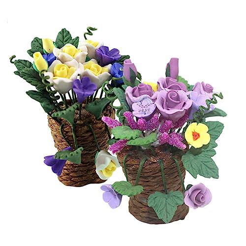 Abaodam 2st Puppenhaus Topfpflanze Gewächshaus Häuser Miniatur Mini-pflanzenspielzeug Blumen Figuren Kunstpflanze Korb Für Mädchen Feengarten Zubehör Mini- Gitter Colorful Ton Abaodam 2st Puppenhaus Topfpflanze Gewächshaus Häuser Miniatur Mini-pflanzenspielzeug Blumen Figuren Kunstpflanze Korb Für Mädchen Feengarten Zubehör Mini- Gitter Colorful Ton von Abaodam