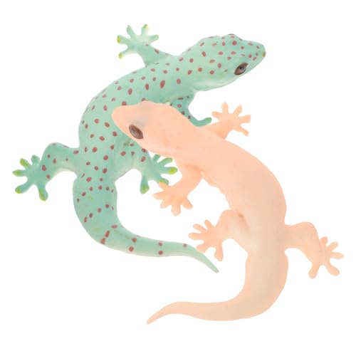 Abaodam Realistisches Simulations-eidechsenfiguren-Set Gecko-zubehör Eidechsenskulptur Für Kinderspielzeug von Abaodam