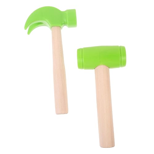 Abaodam 2st Simulationswerkzeuge Für Babyspielzeug Mallet- Gefälschtes Hammerspielzeug Kleine Hammerspielzeuge Kinderhammer Gefälschter Hammer Kleiner Hammer Holz von Abaodam