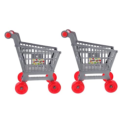 Abaodam Entwickeln Sie Fähigkeiten Mit 2 Einkaufswagen-spielzeugen Für Kinder – Spielzeug Für Jungen Und Mädchen Mini-Trolley-Set von Abaodam